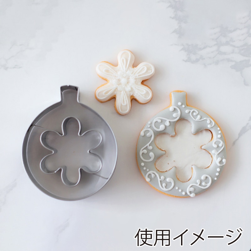 cotta クリスマスクッキー型 オーナメント 花 91942 1個(ご注文単位1個)【直送品】