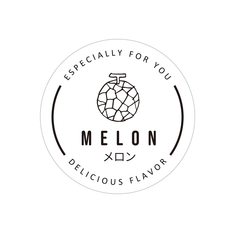 cotta 透明フレーバーシール  94024　メロン 100枚/袋（ご注文単位1袋）【直送品】