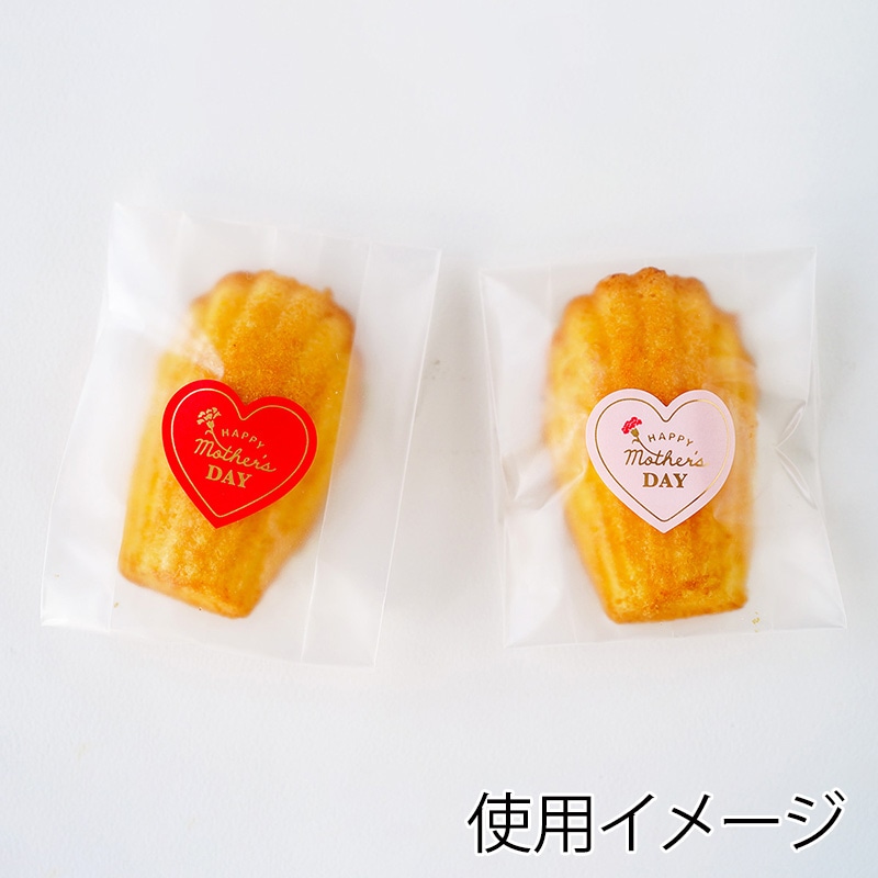 シール　母の日　ハート　2柄×5片  98007 10冊/束（ご注文単位1束）【直送品】