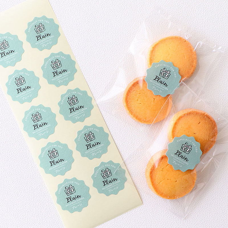cotta 波型フレーバーシール 92114 プレーン 100枚/束(ご注文単位1束)【直送品】