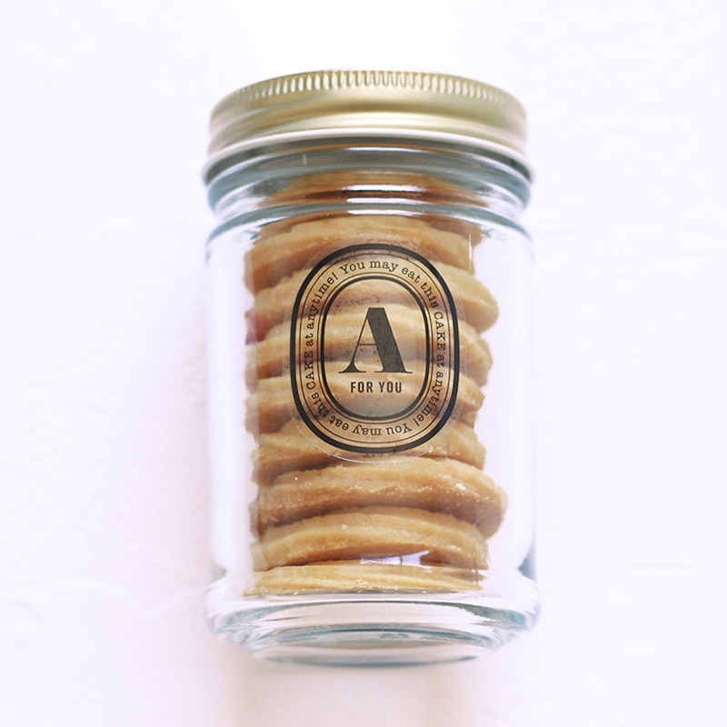 cotta 透明イニシャルシール 92519 A 10枚/束(ご注文単位1束)【直送品】