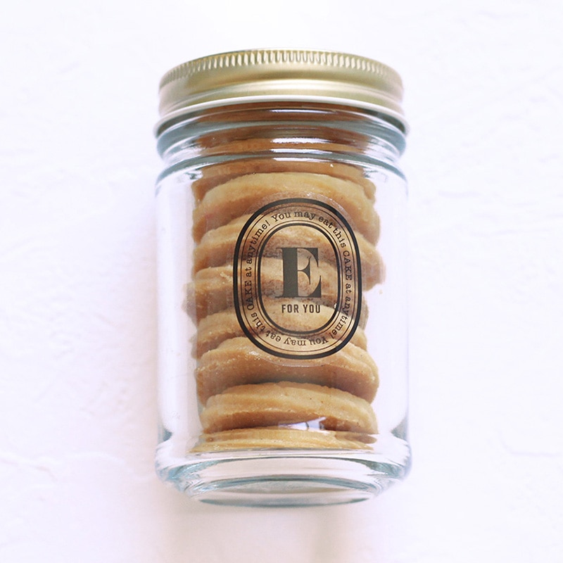 cotta 透明イニシャルシール 92521 E 10枚/束(ご注文単位1束)【直送品】