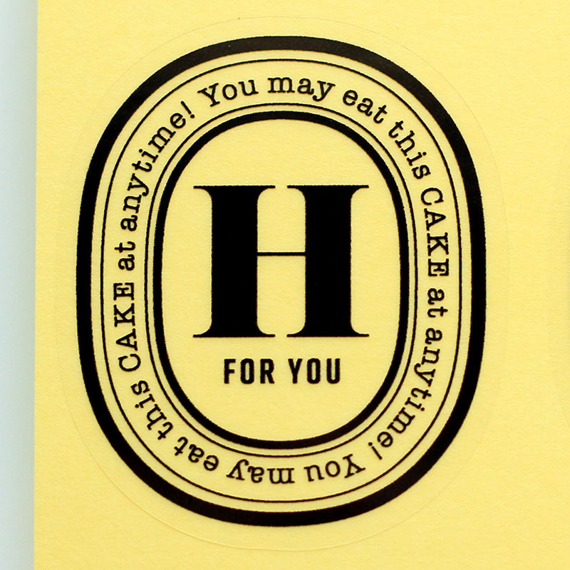 cotta 透明イニシャルシール  92522　H 10枚/束（ご注文単位1束）【直送品】