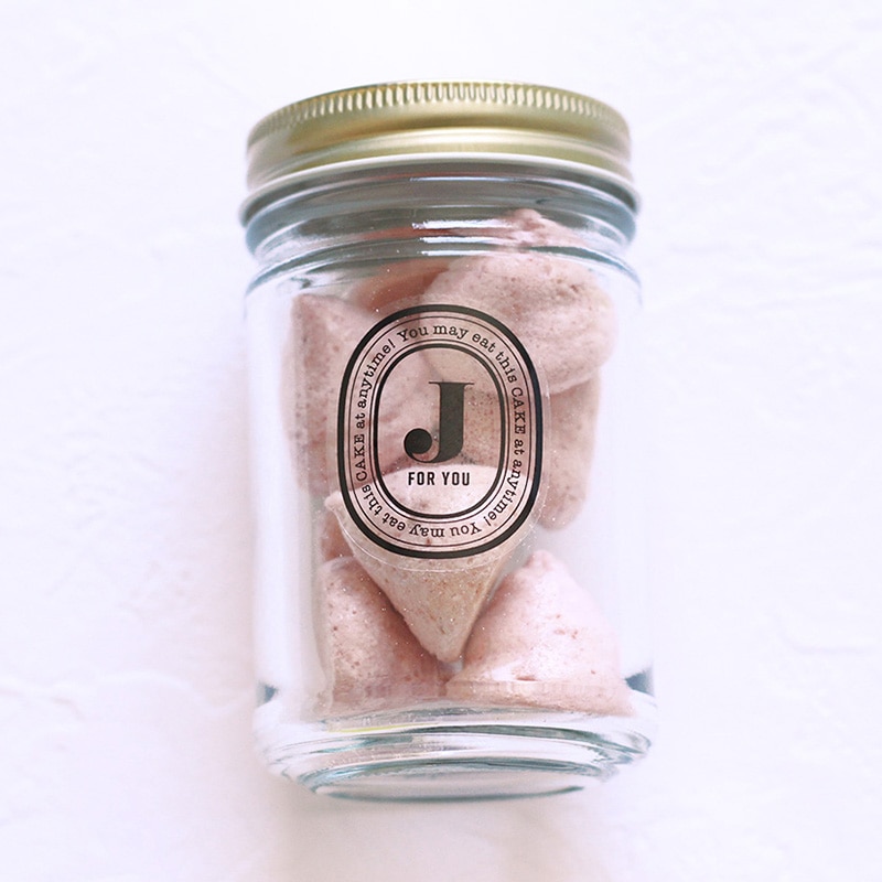 cotta 透明イニシャルシール 92523 J 10枚/束(ご注文単位1束)【直送品】