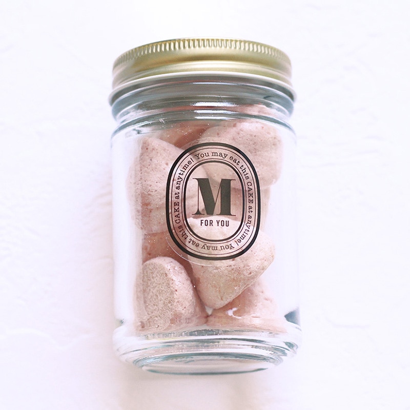 cotta 透明イニシャルシール 92525 M 10枚/束(ご注文単位1束)【直送品】