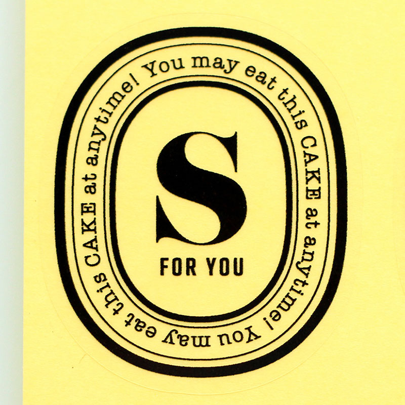 cotta 透明イニシャルシール  92528　S 10枚/束（ご注文単位1束）【直送品】