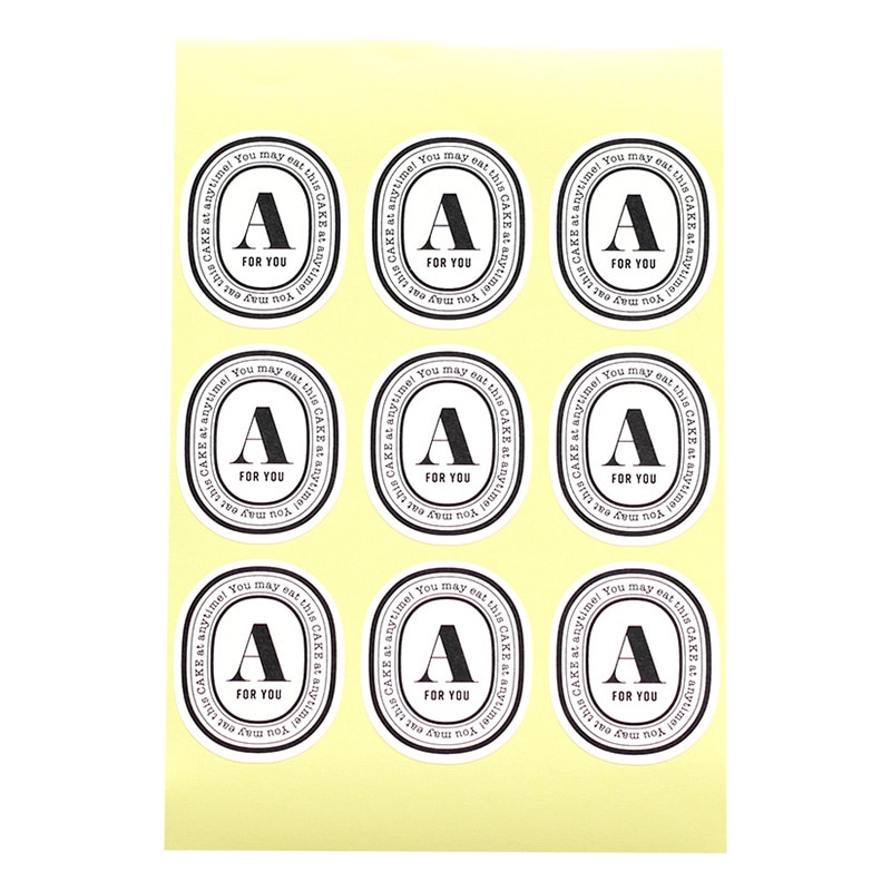 cotta イニシャルシール 92975 A 10枚/束(ご注文単位1束)【直送品】