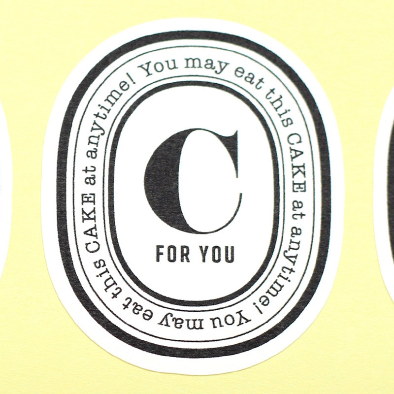 cotta イニシャルシール  92976　C 10枚/束（ご注文単位1束）【直送品】