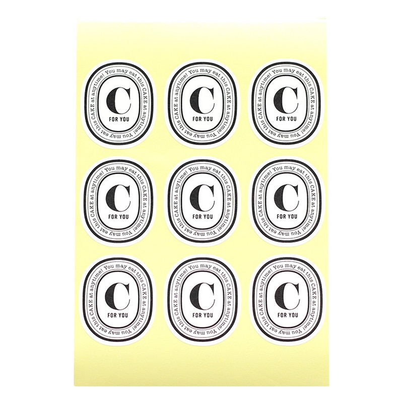 cotta イニシャルシール 92976 C 10枚/束(ご注文単位1束)【直送品】