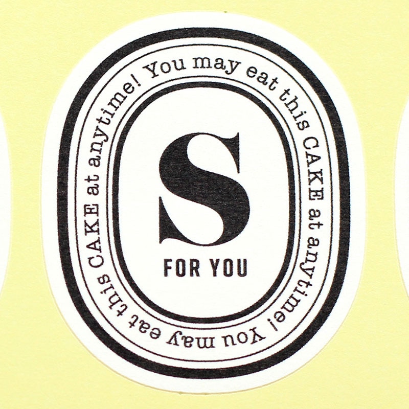 cotta イニシャルシール  92984　S 10枚/束（ご注文単位1束）【直送品】