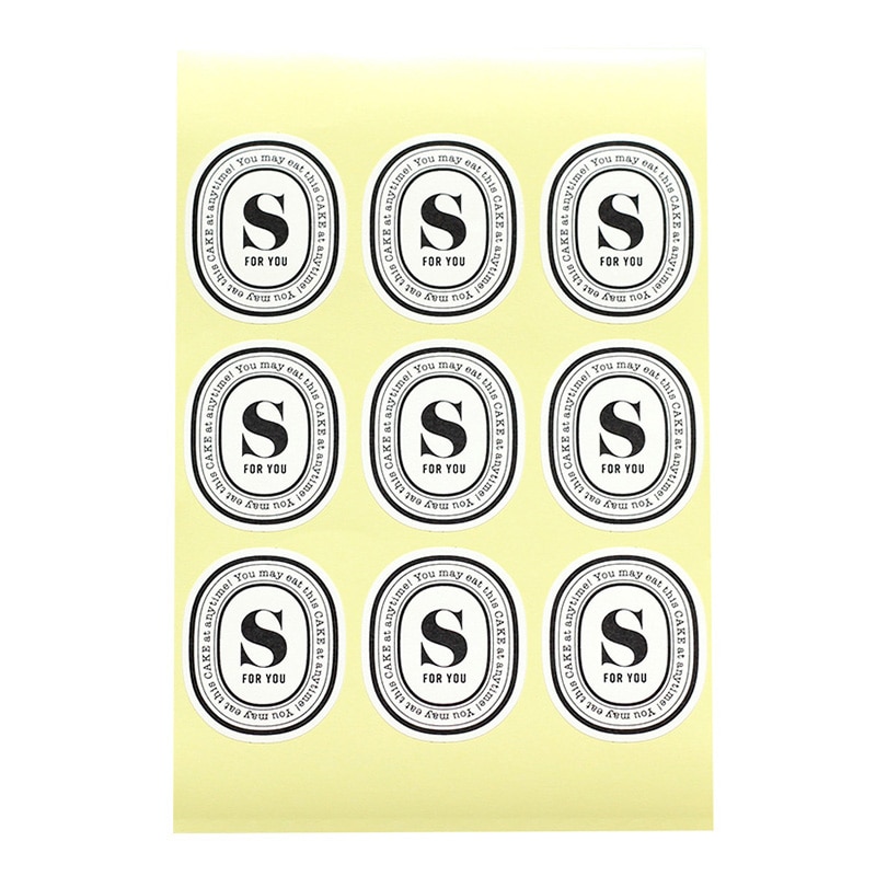 cotta イニシャルシール 92984 S 10枚/束(ご注文単位1束)【直送品】