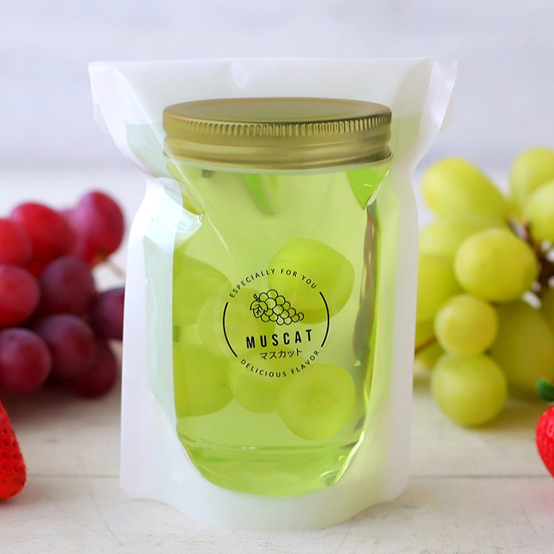 cotta 透明フレーバーシール 94027 マスカット 100枚/束(ご注文単位1束)【直送品】