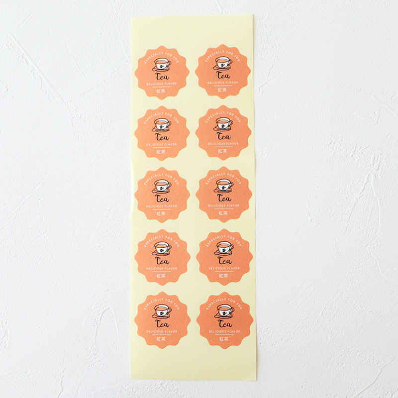 cotta 波型フレーバーシール 94029 紅茶 100枚/束(ご注文単位1束)【直送品】