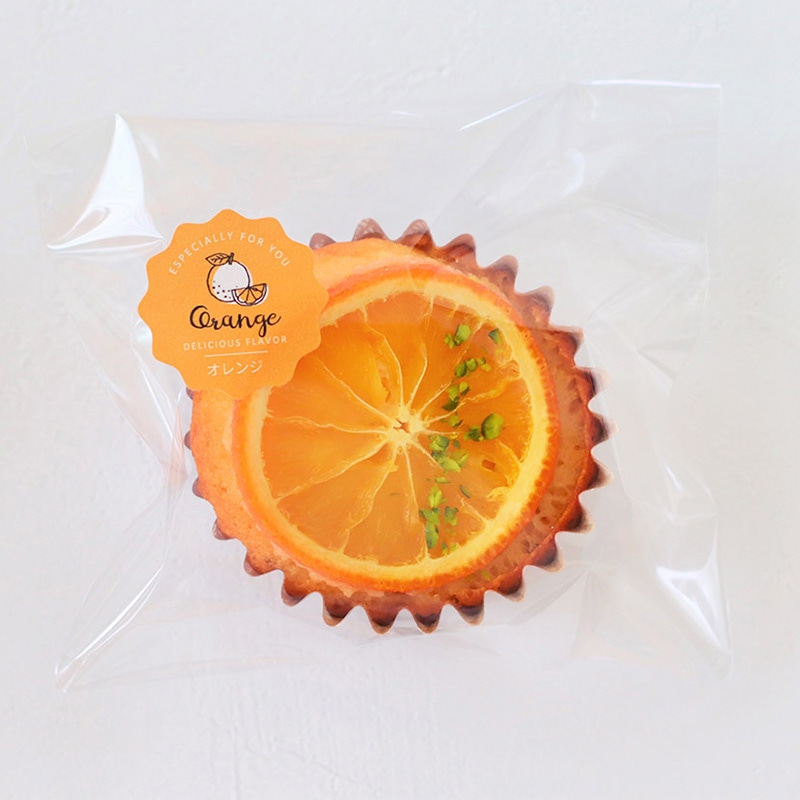 cotta 波型フレーバーシール 94030 オレンジ 100枚/束(ご注文単位1束)【直送品】