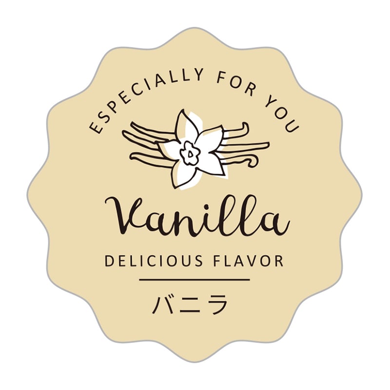 cotta 波型フレーバーシール  94032　バニラ 100枚/束（ご注文単位1束）【直送品】