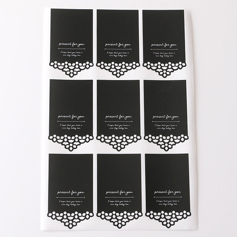 cotta レースヘッダーシール 9片 94877 ブラック 20枚/束(ご注文単位1束)【直送品】