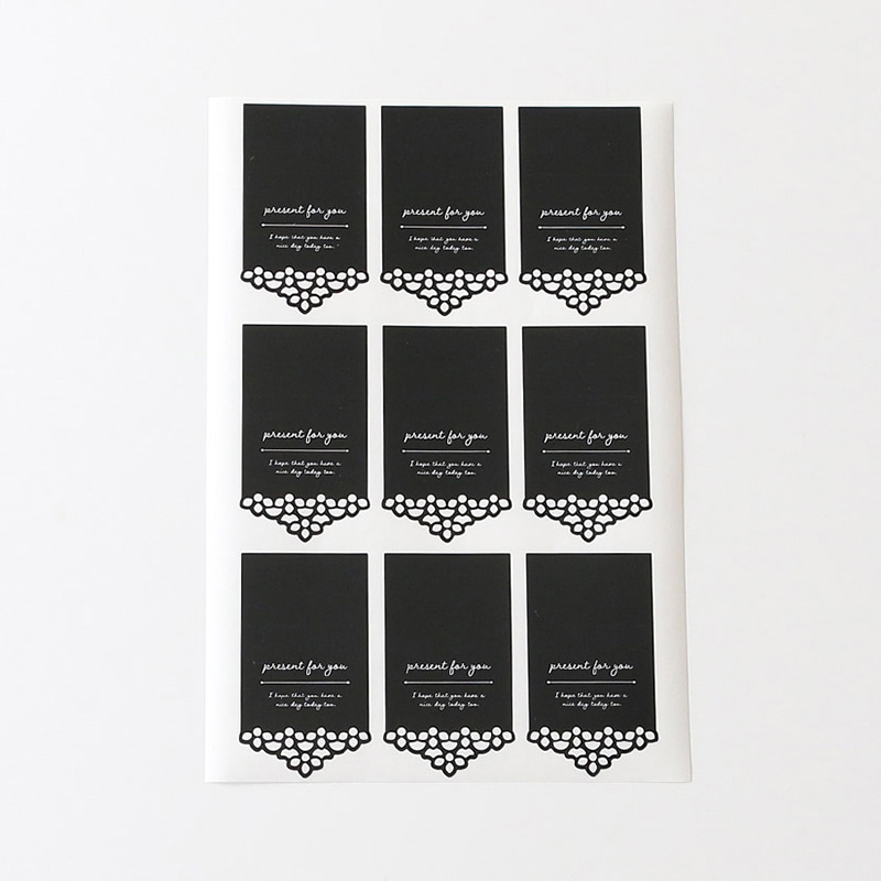 cotta レースヘッダーシールmini 9片 94880 ブラック 20枚/束(ご注文単位1束)【直送品】