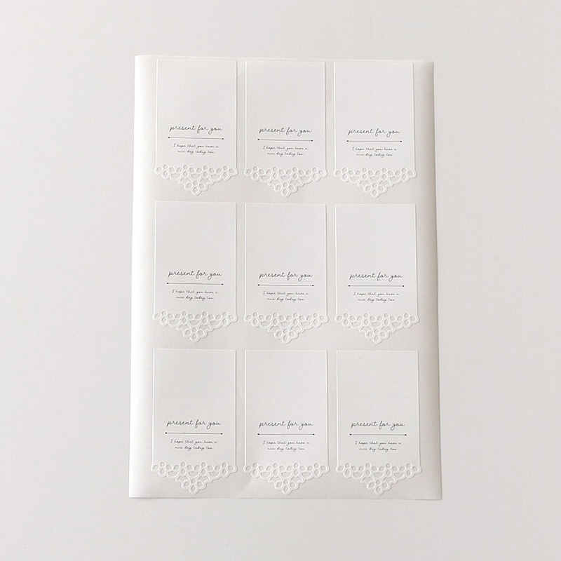 cotta レースヘッダーシールmini 9片 94881 ホワイト 20枚/束(ご注文単位1束)【直送品】