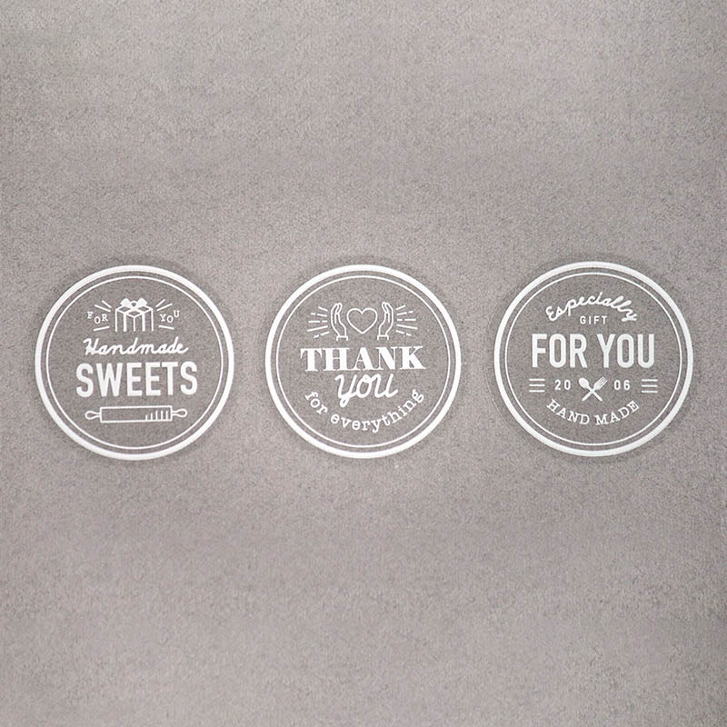 透明シール　シンプルギフト　ホワイト  97013 10冊/束（ご注文単位1束）【直送品】