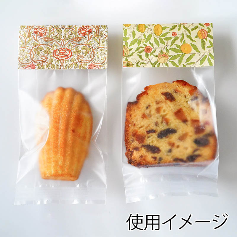 ヘッダーシール ウィリアム・モリス柄 フルーツ 6片 97954 10冊/束(ご注文単位1束)【直送品】