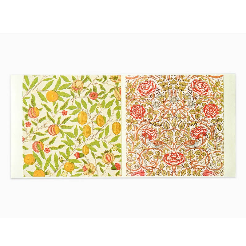 ヘッダーシール ウィリアム・モリス柄 フルーツ 6片 97954 10冊/束(ご注文単位1束)【直送品】