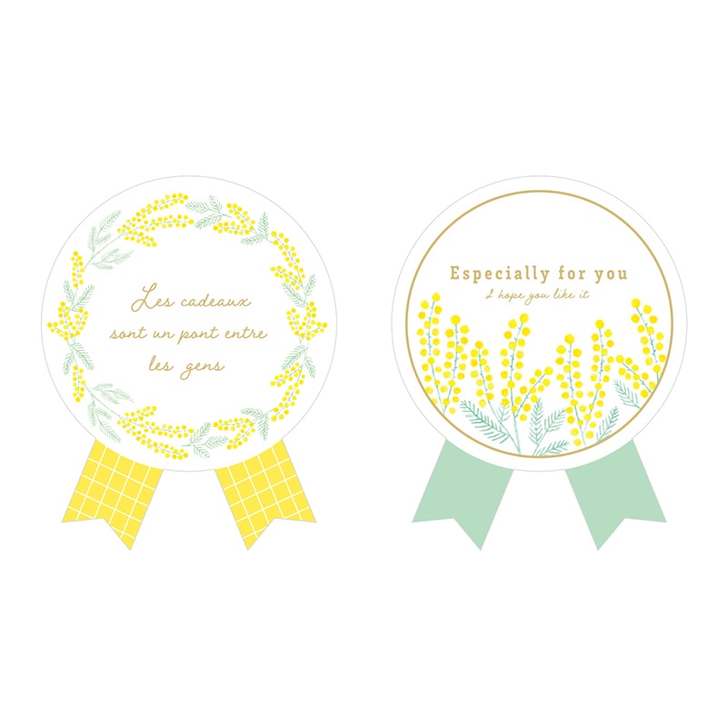 ミモザシール　リボン  98969 10冊/束（ご注文単位1束）【直送品】