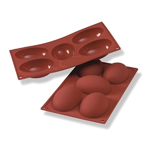 cotta シリコン型　マルテラートフレキシブルモルド ハーフエッグ　5ヶ取り 79418 1個（ご注文単位1個）【直送品】