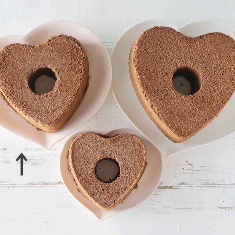 cotta シフォンケーキハート型 17cm 83730 1個（ご注文単位1個）【直送品】