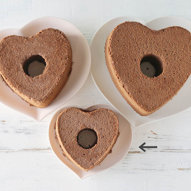 cotta シフォンケーキハート型 14cm 83731 1個（ご注文単位1個）【直送品】