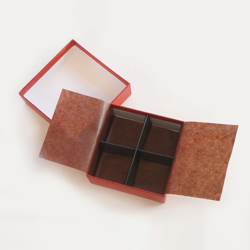 cotta トリュフケース 4仕切 8787 レッド 1個(ご注文単位10個)【直送品】