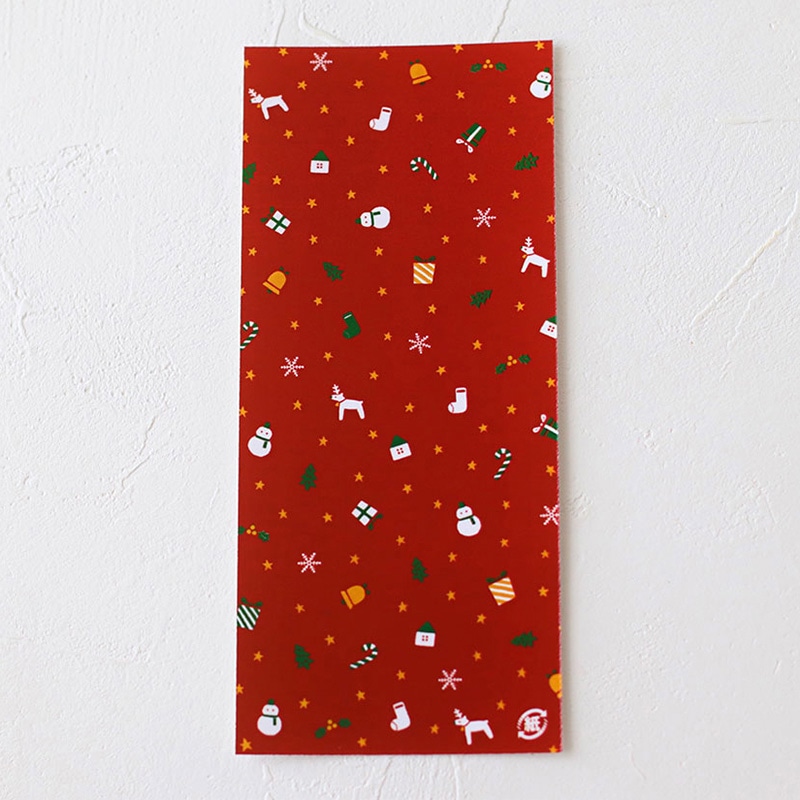 cotta クリスマスクッキー台紙 レッド 92726 100枚/袋(ご注文単位1袋)【直送品】