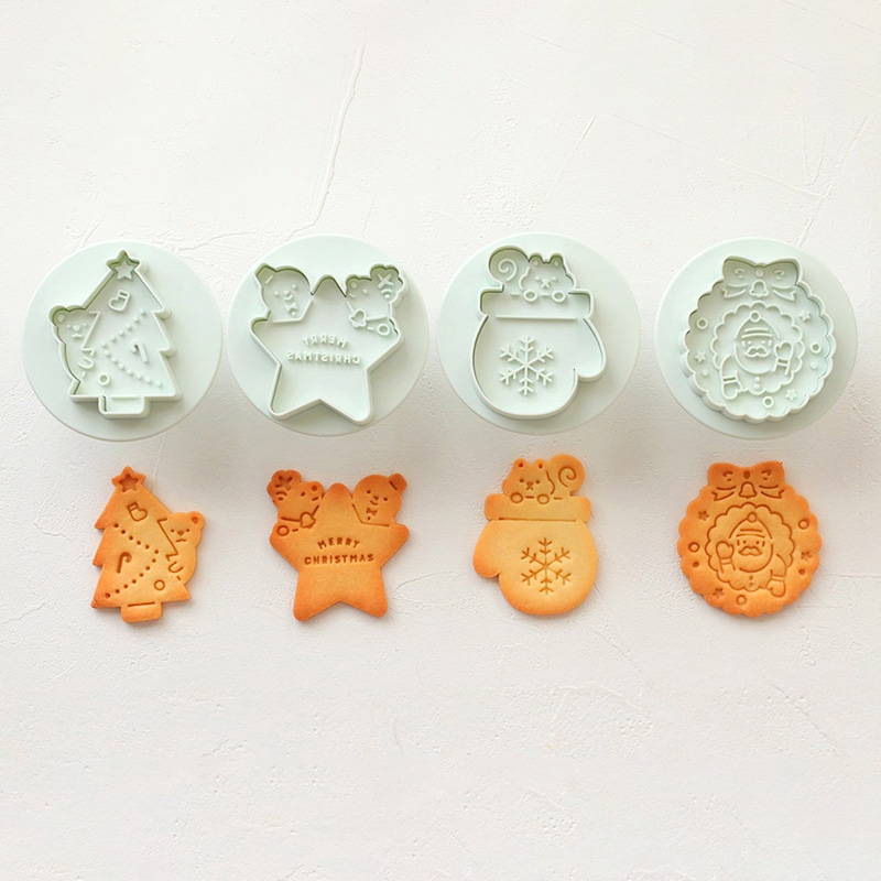 cotta ひょっこりクリスマスクッキー型 4種 96249 1個(ご注文単位1個)【直送品】