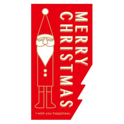 >シール スタンディングサンタ 74452 100枚/束(ご注文単位1束)【直送品】