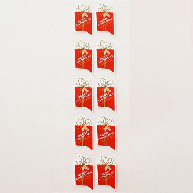 ケーキピック プレゼントBOX赤 10片 93946 10冊/束(ご注文単位1束)【直送品】