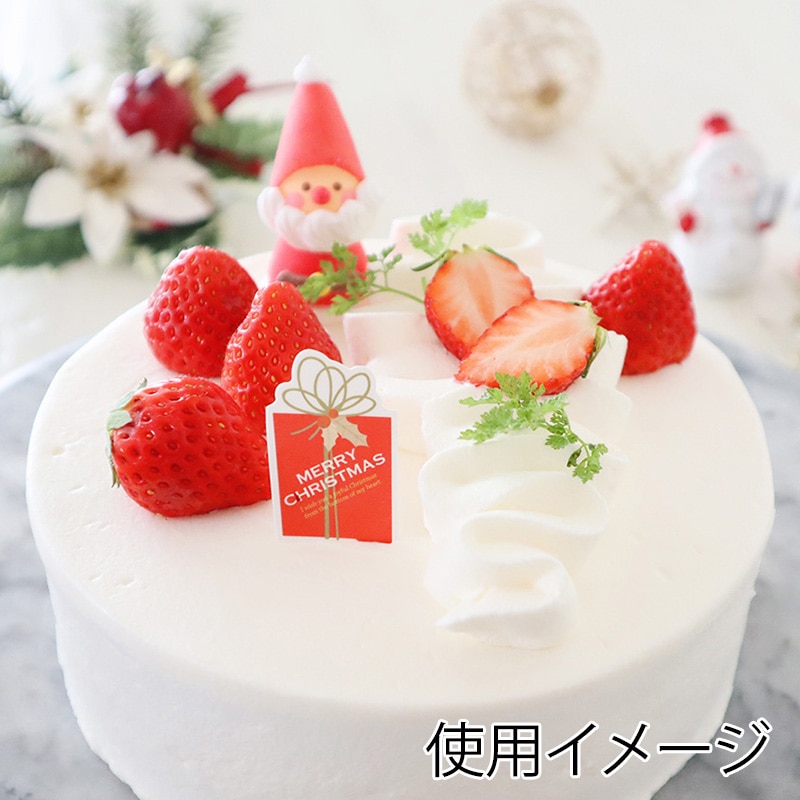 ケーキピック プレゼントBOX赤 10片 93946 10冊/束(ご注文単位1束)【直送品】