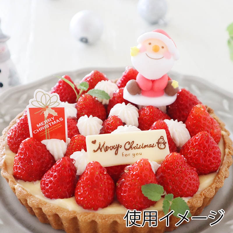 ケーキピック プレゼントBOX赤 10片 93946 10冊/束(ご注文単位1束)【直送品】