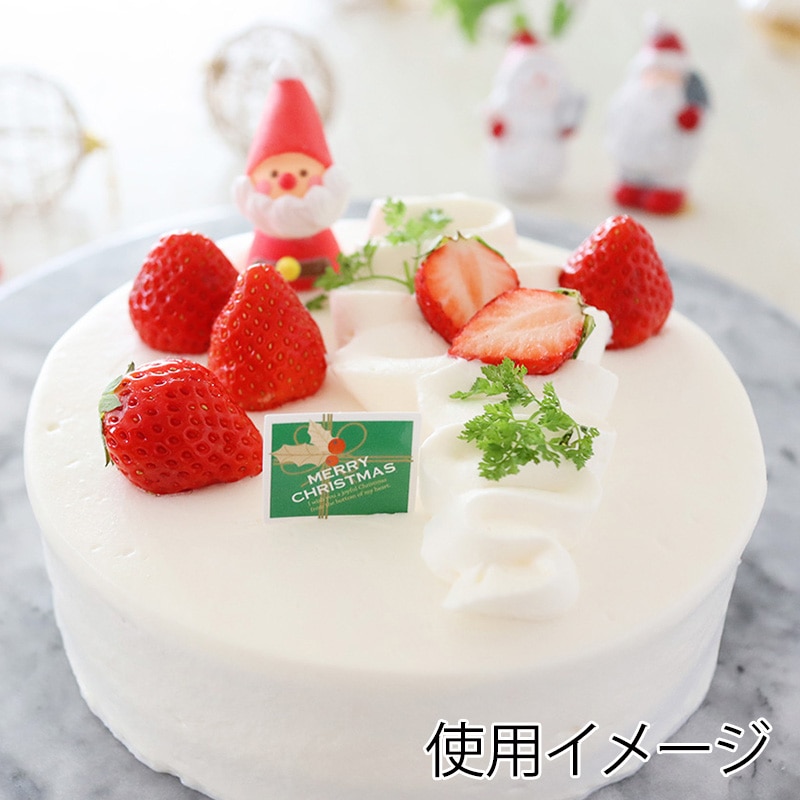 ケーキピック　プレゼントBOX緑　10片  93947 10冊/束（ご注文単位1束）【直送品】