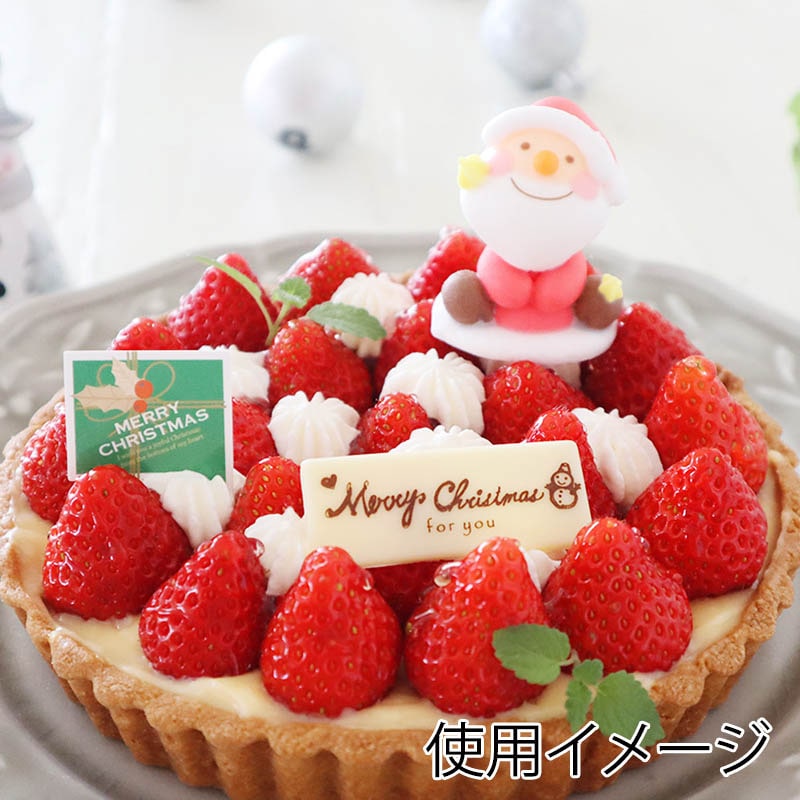 ケーキピック　プレゼントBOX緑　10片  93947 10冊/束（ご注文単位1束）【直送品】