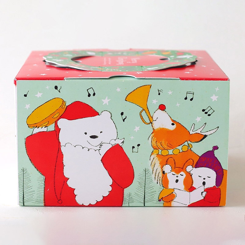 デコ箱 森のクリスマス ノエル トレーなし 95672 5枚/束(ご注文単位1束)【直送品】