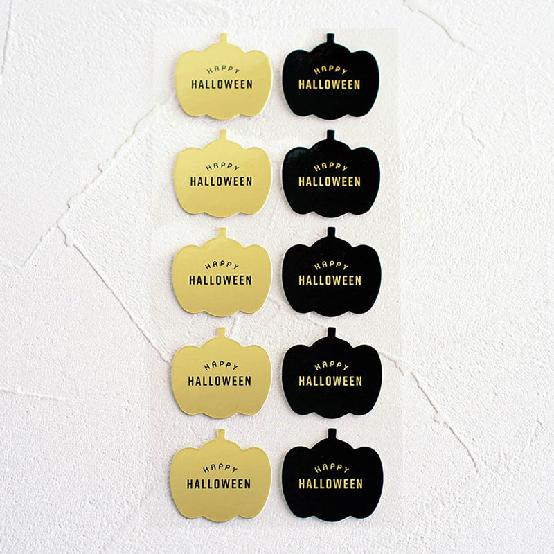 ケーキピック　シンプルかぼちゃ　2柄×5片  95874 10冊/束（ご注文単位1束）【直送品】