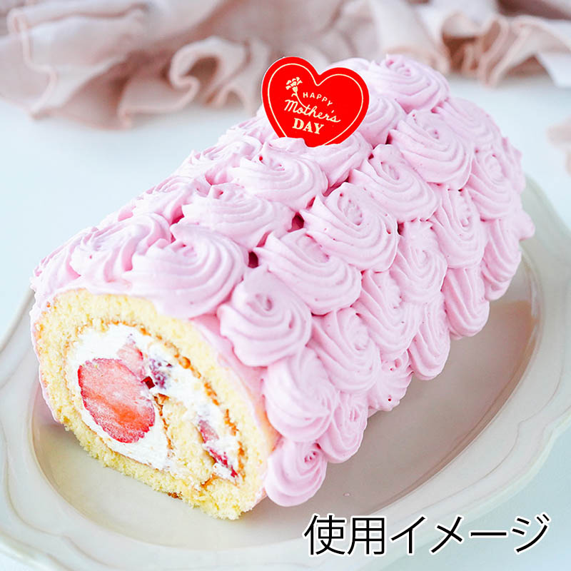 ケーキピック 母の日 ハート 2柄×5片 98002 10冊/束(ご注文単位1束)【直送品】