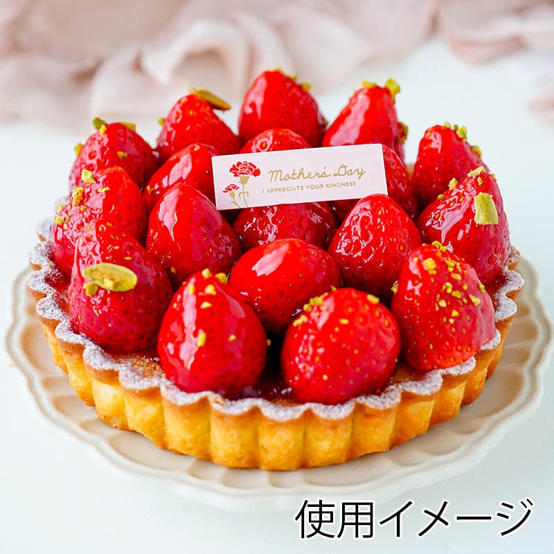 ケーキピック 母の日 ラベル 2柄×5片 98003 10冊/束(ご注文単位1束)【直送品】