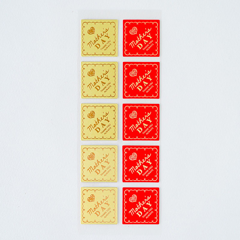 ケーキピック　母の日　ダイヤ　2柄×5片  98006 10冊/束（ご注文単位1束）【直送品】