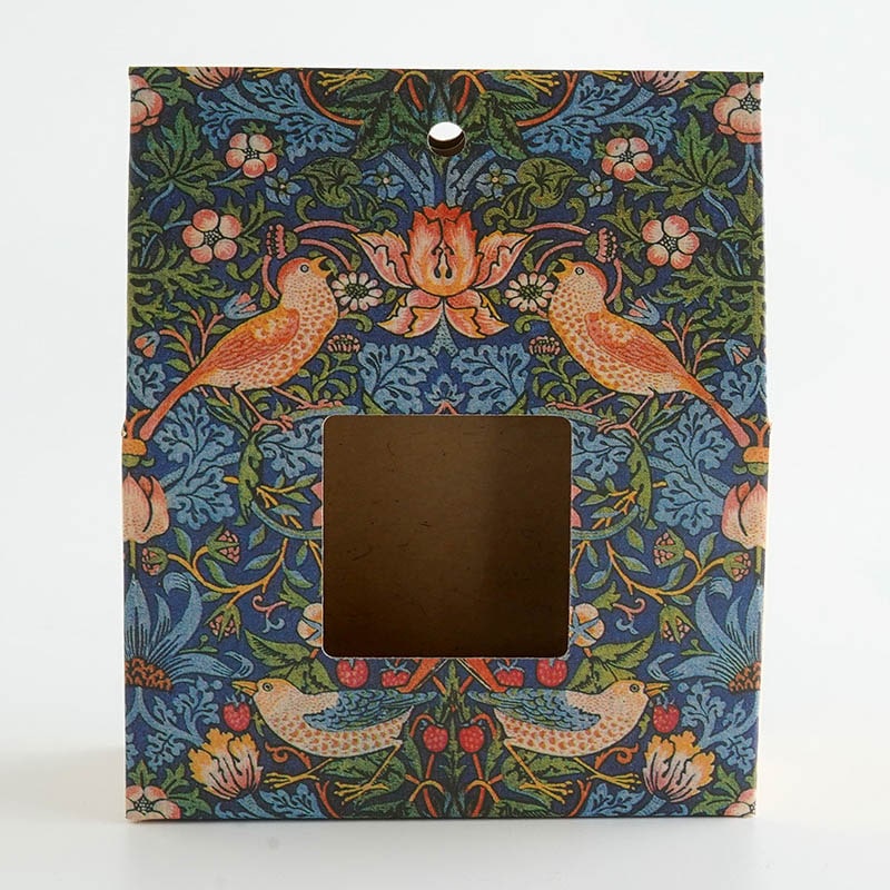 cotta 窓付きギフト箱 ウィリアム・モリス柄 いちご泥棒 99132 10枚/束(ご注文単位50束)【直送品】