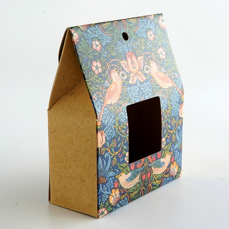 cotta 窓付きギフト箱 ウィリアム・モリス柄 いちご泥棒 99132 10枚/束(ご注文単位50束)【直送品】