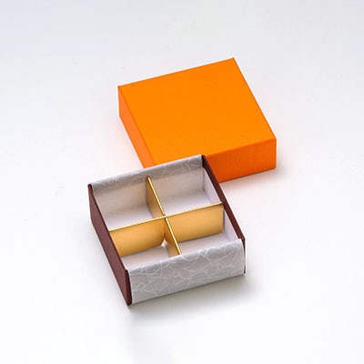 cotta フェザーケース オレンジ 1244 4仕切 71458 オレンジ 10個/セット(ご注文単位1セット)【直送品】