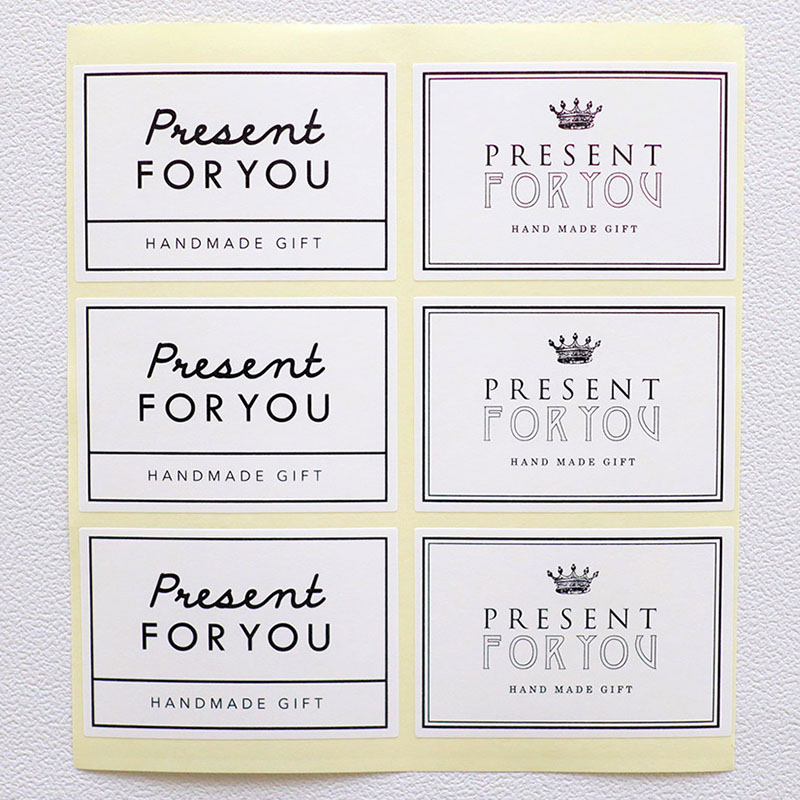 cotta シール 2色×3片 92017 シンプルギフト 10組/束(ご注文単位1束)【直送品】