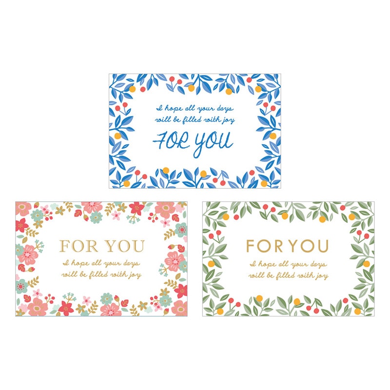 cotta シール 長方形 3色×2片 92018 カラフルガーデン 10組/束(ご注文単位1束)【直送品】