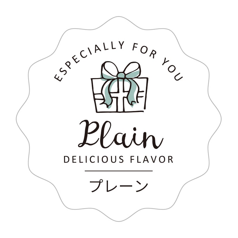 cotta 白地フレーバーシール波型 92137 プレーン 100枚/束(ご注文単位1束)【直送品】