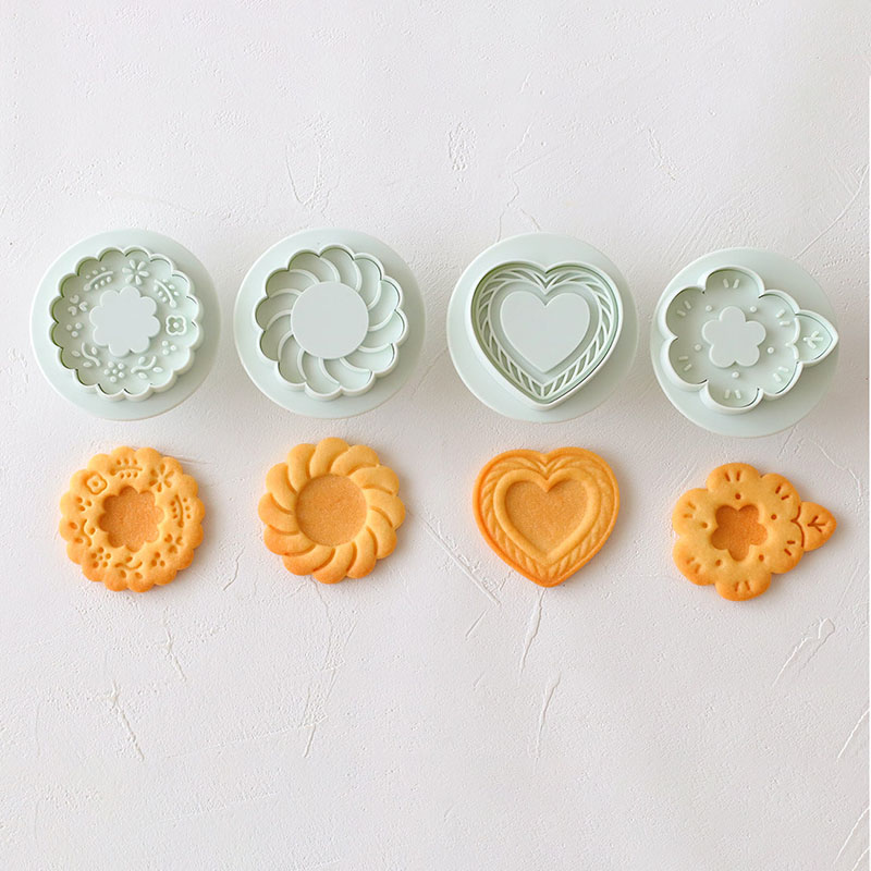 cotta ジャムクッキー型 お花とハート 96259 1セット（ご注文単位1セット）【直送品】